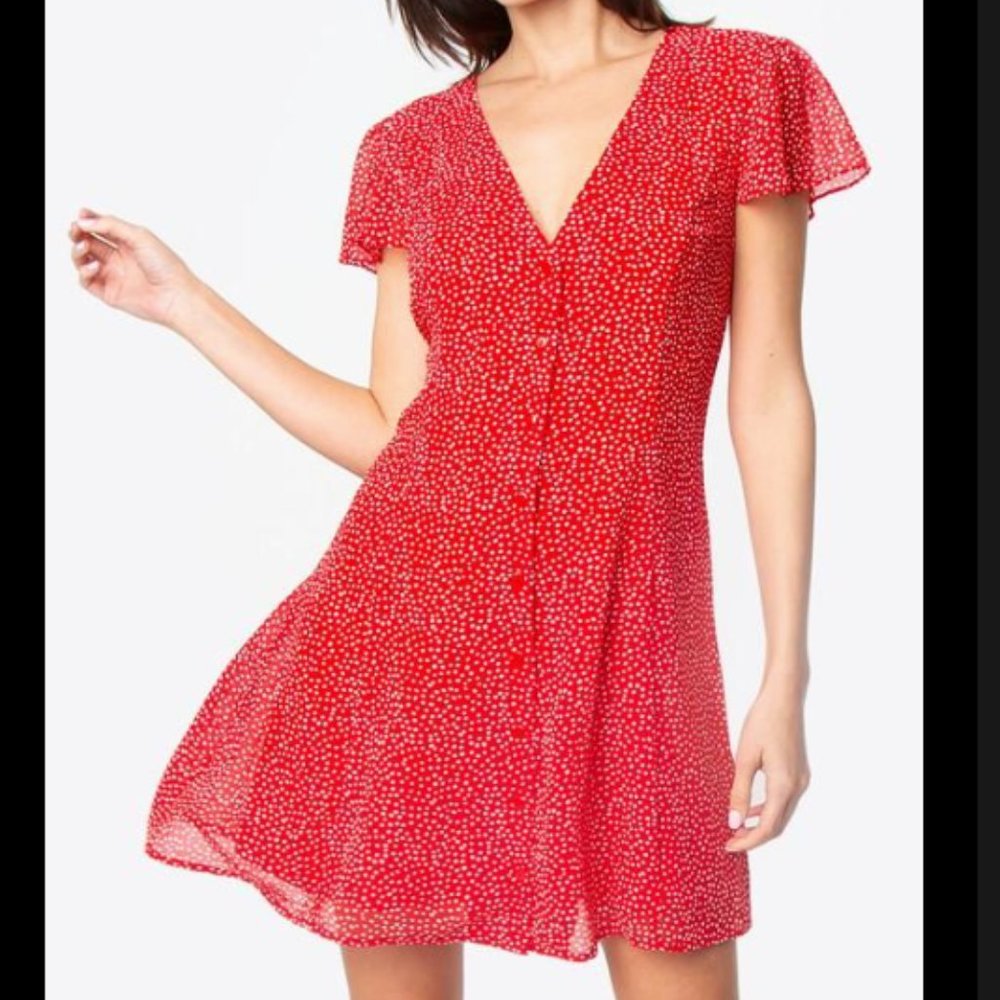 AQUA red dress Bloomingdale's (XS)